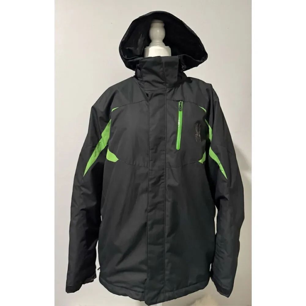 Spyder men’s winter jacket L front zipper with pockets